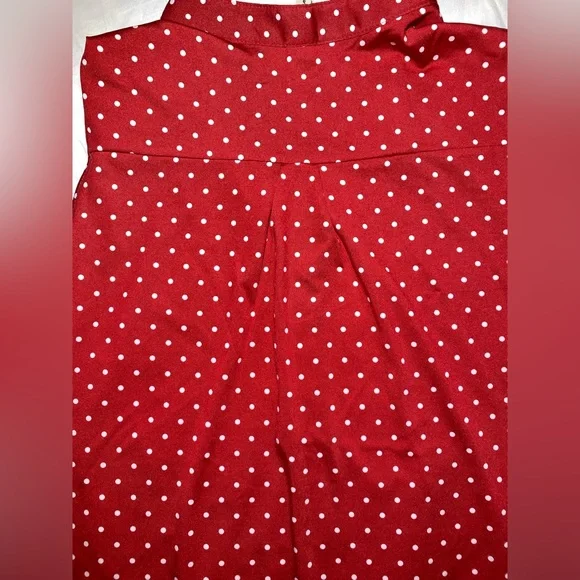 Womens PerSeption Concept Sleeveless Top- Size XL- Red w/Polka Dots- EUC - Picture 7 of 8